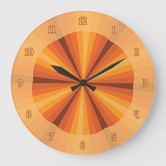 Optische Illusion Orange Uhr (Vorderseite)