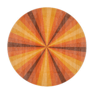 Optische Illusion Orangefarbenes Glas-Zuschnitt-Bo Schneidebrett