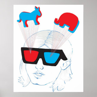 optische Illusion Poster