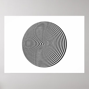 optische Illusion Poster
