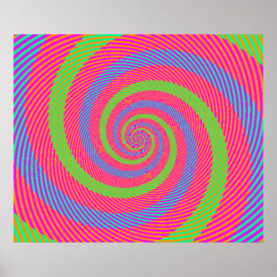 optische Illusion Poster
