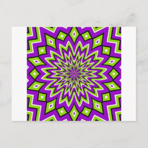 optische Illusion Postkarte