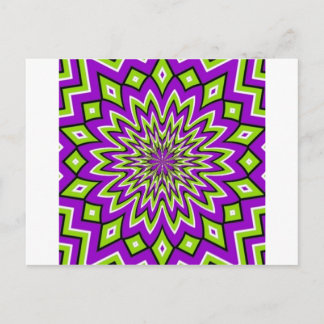 optische Illusion Postkarte