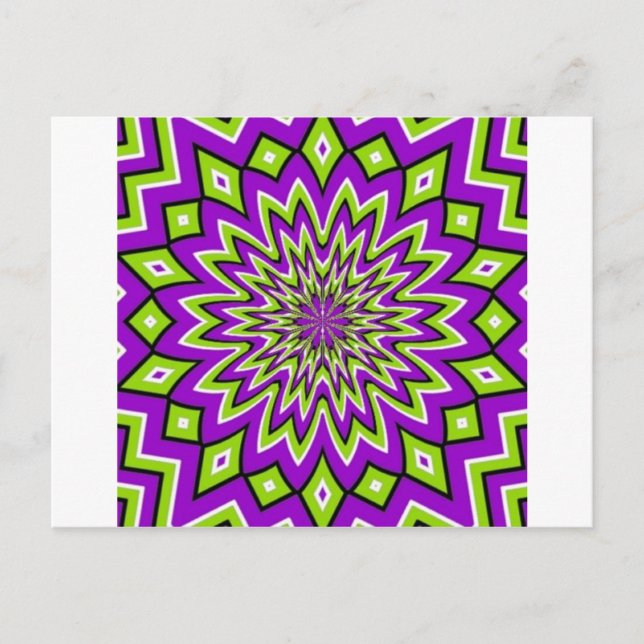 optische Illusion Postkarte (Vorderseite)