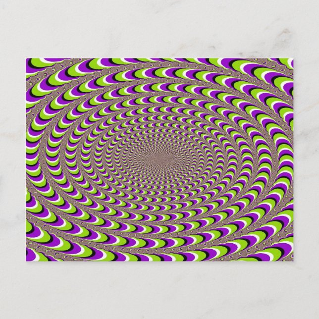 optische Illusion Postkarte (Vorderseite)