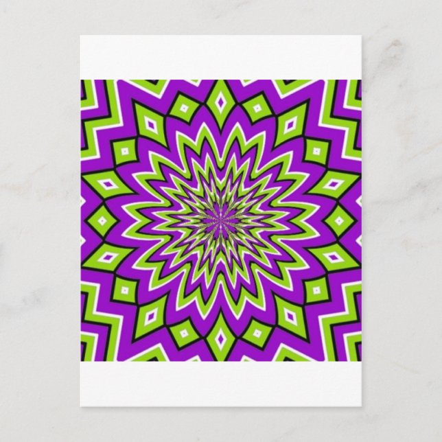 optische Illusion Postkarte (Vorderseite)