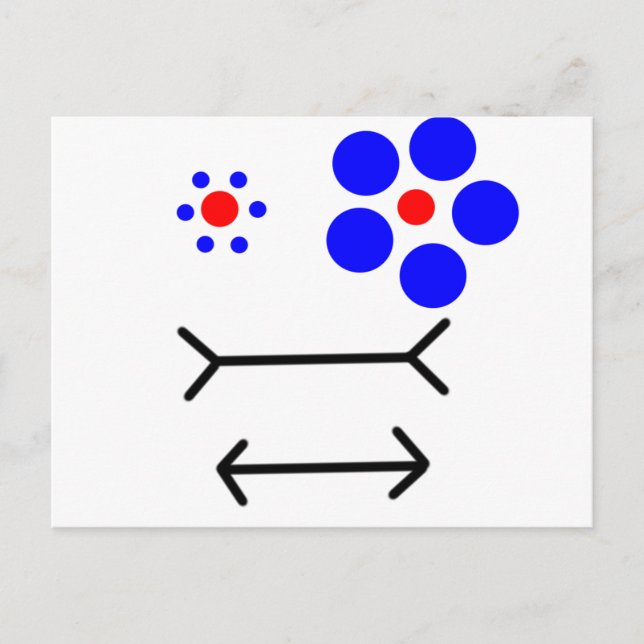 optische Illusion Postkarte (Vorderseite)