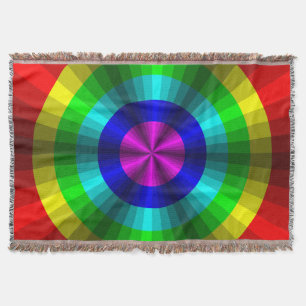 Optische Illusion Rainbow-Keule Decke