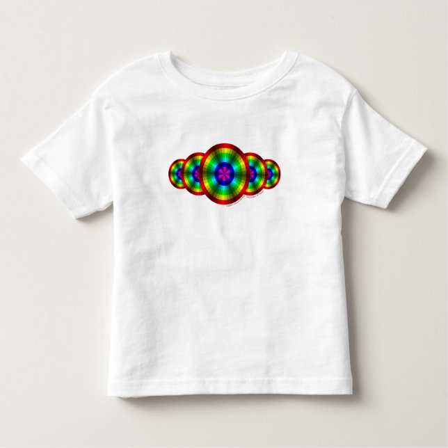 Optische Illusion Rainbow Kids and Baby Light Shir Kleinkind T-shirt (Vorderseite)