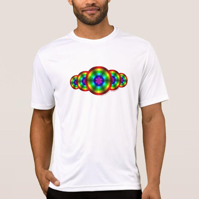 Optische Illusion Rainbow Men-Light-Shirt T-Shirt (Vorderseite)