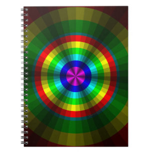 Optische Illusion Rainbow-Notebook Notizblock