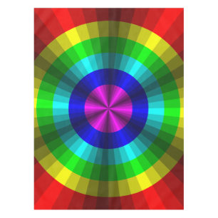 Optische Illusion Rainbow-Tablette Tischdecke
