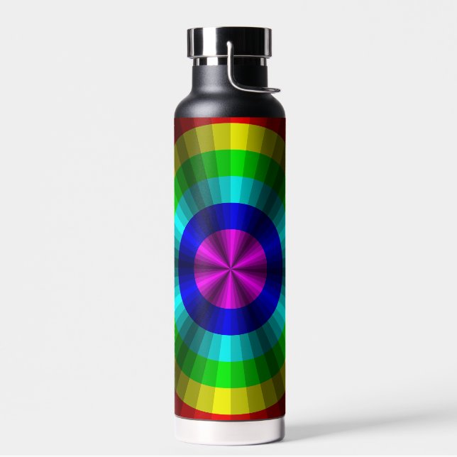 Optische Illusion Regenbogen Trinkflasche (Links)