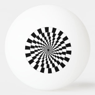 OPTISCHE ILLUSION Retro Art Tischtennisball