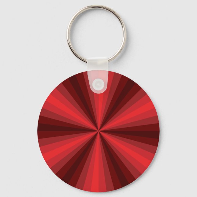 Optische Illusion Roter Schlüsselanhänger (Vorderseite)