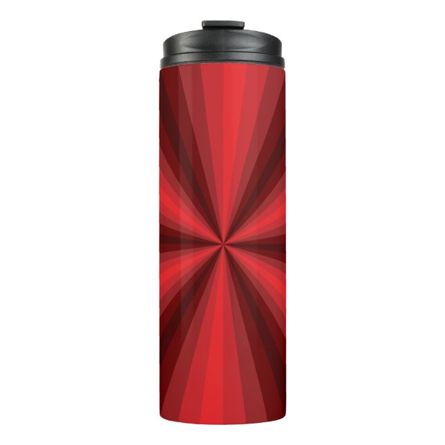 Optische Illusion roter Wärmespeicher Thermosbecher (Vorderseite)