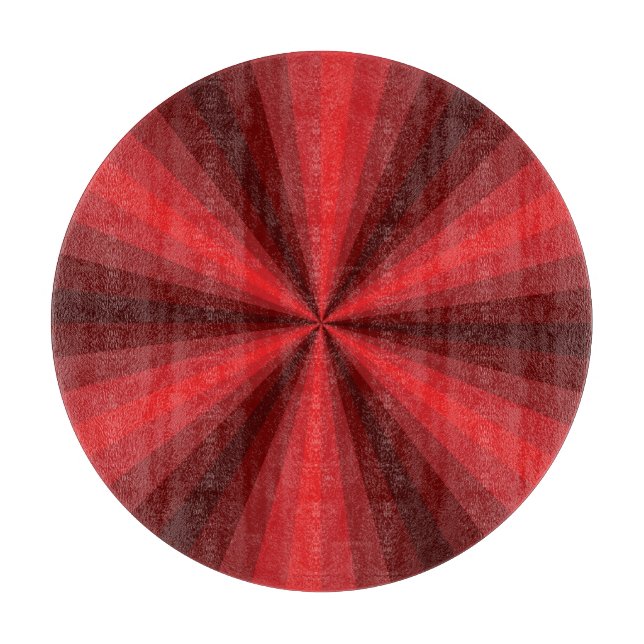 Optische Illusion rotes Glas-Schneidebrett Schneidebrett (Vorderseite)