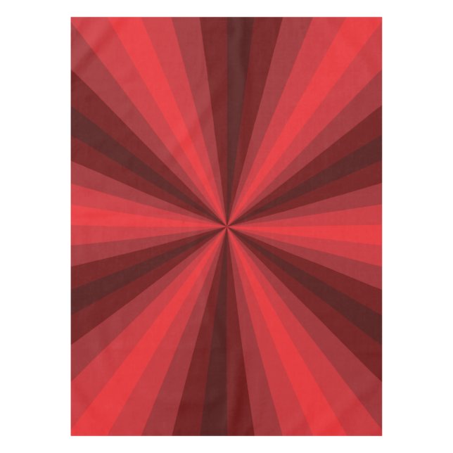 Optische Illusion rotes Tablettenkern Tischdecke (Vorderseite)