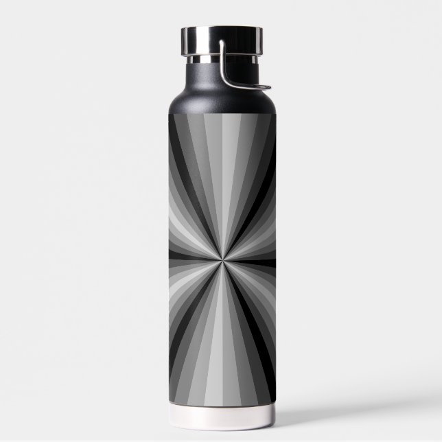 Optische Illusion schwarz Trinkflasche (Links)