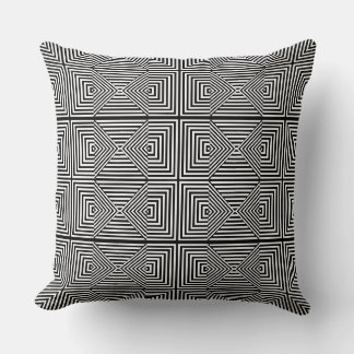 optische Illusion Schwarz-Weiß-Geometrisches Kisse Kissen