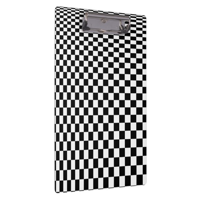 Optische Illusion Schwarz-Weiß-Prüfmuster Klemmbrett (Rechts)