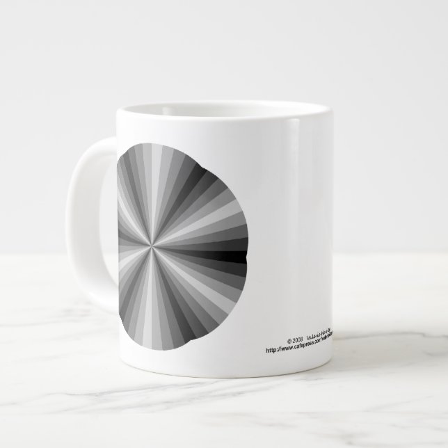 Optische Illusion Schwarze Spezialität Tasse (Vorderseite Links)