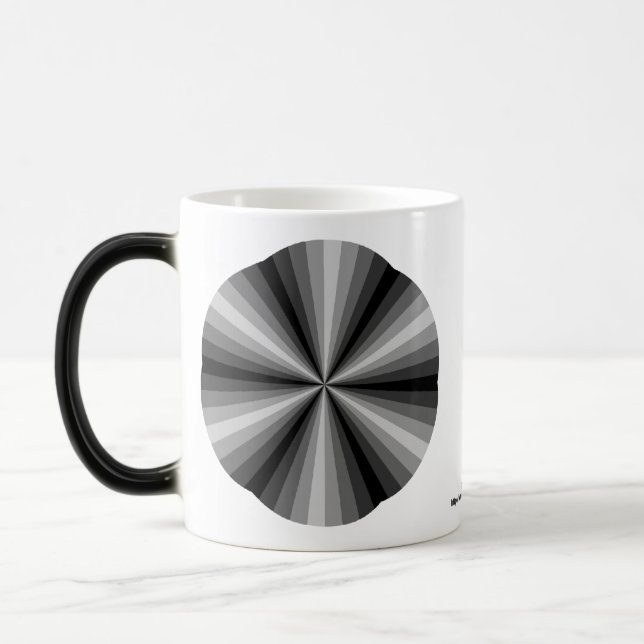 Optische Illusion Schwarze Tasse (Links)