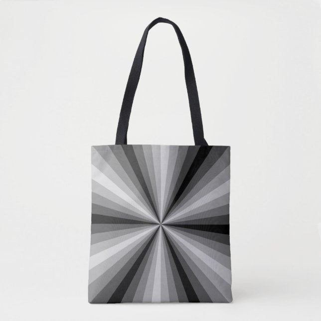 Optische Illusion Schwarze Universaltasche (Vorderseite)