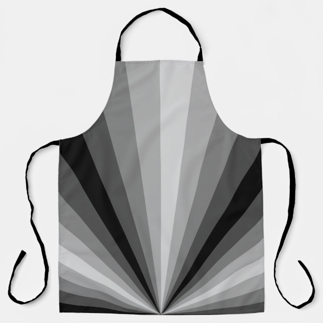 Optische Illusion Schwarzer Allround-Print-Schürze Schürze (Vorderseite)