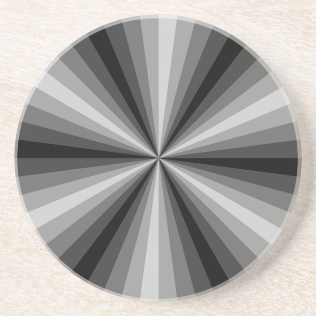 Optische Illusion Schwarzer Untersetzer (Vorne)