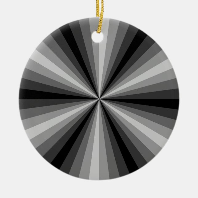 Optische Illusion Schwarzes Ornament (Vorne)