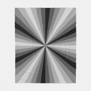 Optische Illusion Schwarzes Vlies-Decken Fleecedecke