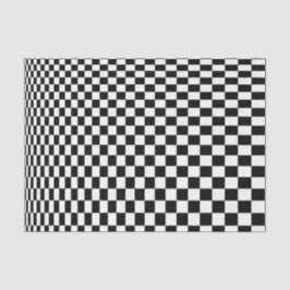optische Illusion Schwarzweiß-Schachbrett Seidenpapier