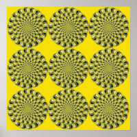 Optische Illusion - Spinnräder