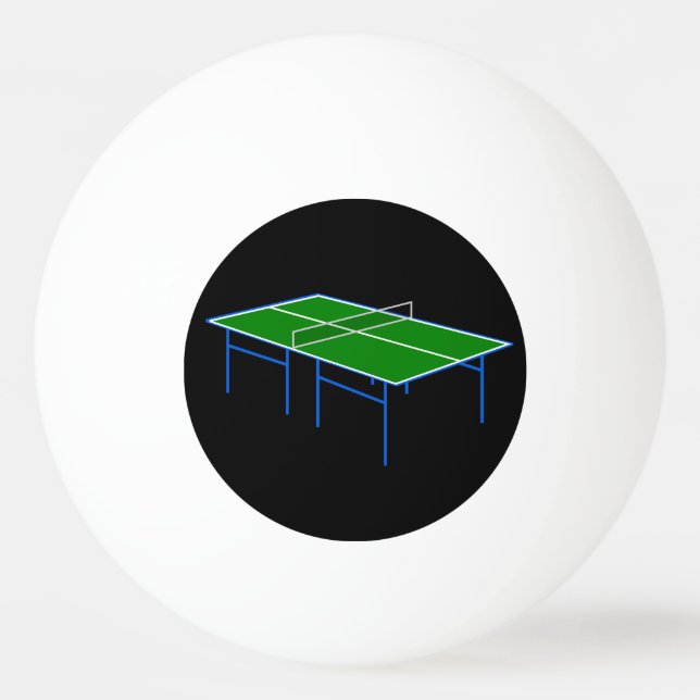 optische Illusion Tischtennisplatte Pingpong Tischtennisball (Rückseite)