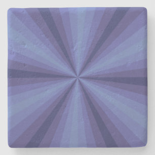 Optische Illusion Untersetzer aus blauem Stein