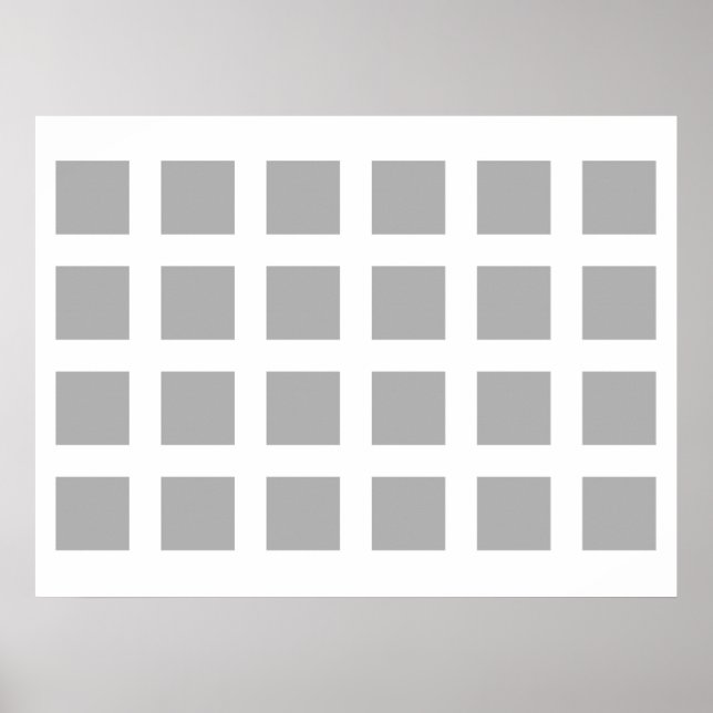 Optische Illusion Verschwinden der Graustufen und  Poster (Vorne)