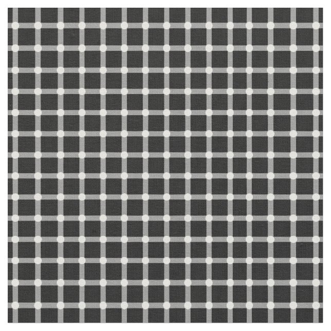 Optische Illusion Verschwinden schwarzer Punkte Stoff (Nahaufnahme)