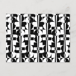 Optische Illusion Violinen Postkarte