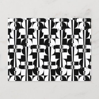 Optische Illusion Violinen Postkarte