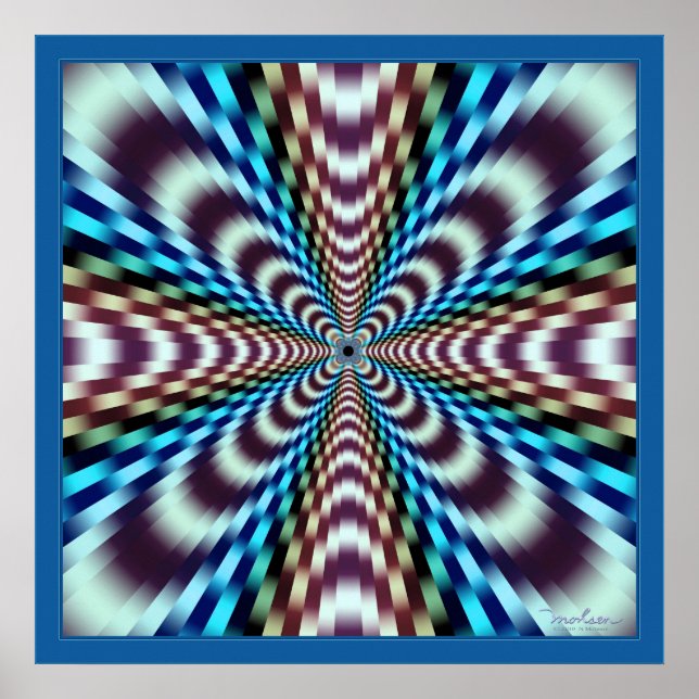 optische Illusion von Mind-Boggling Vibrationen Poster (Vorne)