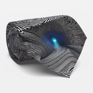 optische Illusion von Zebra Print, Krawatte