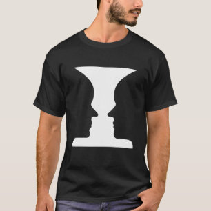 Optische Illusion Wissenschaft Abstrakt Vase Novel T-Shirt