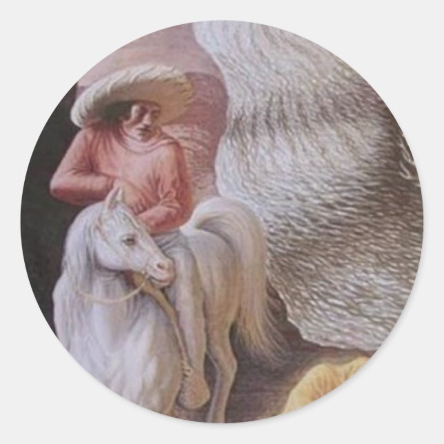 Optische Illusionen Runder Aufkleber (Vorderseite)