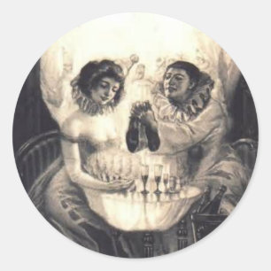 Optische Illusionen Runder Aufkleber