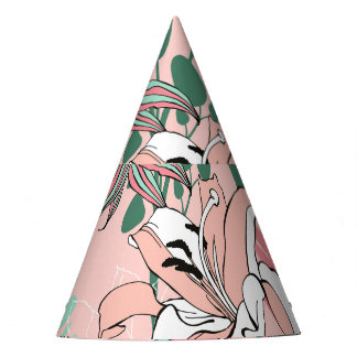 optische Illusionskreise: Monochrome Nahtlose Patr Partyhütchen