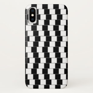 Optische Illusionslinien Quadrate schwarz Case-Mate iPhone Hülle