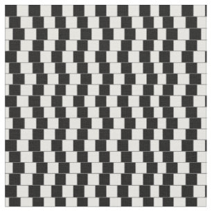 Optische Illusionslinien, schwarz Stoff