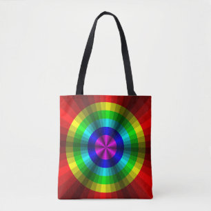 Optische Illusionsrainbow-Multiprint-Beutel
