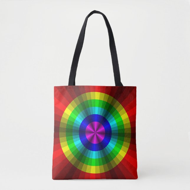 Optische Illusionsrainbow-Multiprint-Beutel (Vorderseite)